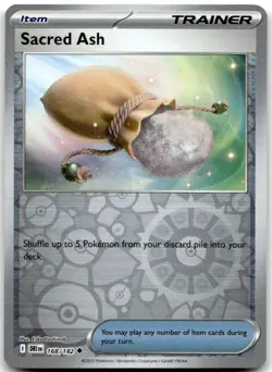 Sacred Ash 168/182 Uncommon Destined Rivals Pokemon Reverse Holo Near Mint - Image 1