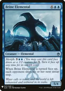 Brine Elemental 47 PLST A25 MTG Blue Uncommon Morph 2018 Creature Tappin - Image 1