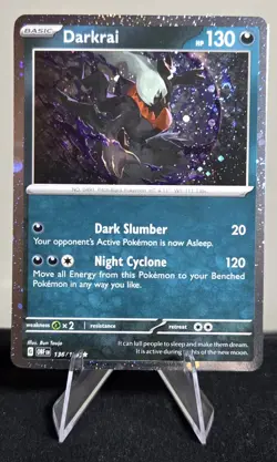 Darkrai 136/197 Cosmos Holo 🌀 SWIRL 🌌 Pokemon OBF NM - Image 2