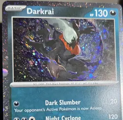 Darkrai 136/197 Cosmos Holo 🌀 SWIRL 🌌 Pokemon OBF NM - Image 4