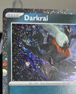 Darkrai 136/197 Cosmos Holo 🌀 SWIRL 🌌 Pokemon OBF NM - Image 5