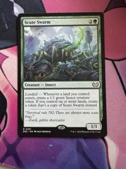 MTG Commander DSK R Scute Swarm #0197 Commander Duskmourn Magic - Image 1