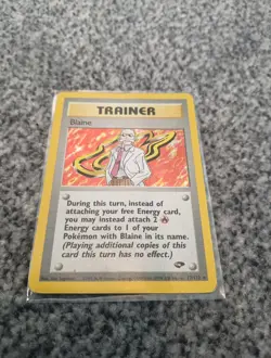 Blaine 17/132 WOTC Gym Challenge CC3 Holo Card Pokemon TCG Card WOTC - Image 1