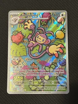 Pokemon TCG Phantasmal Flames 107/094 Ambipom Illustration Rare - NM - Image 1