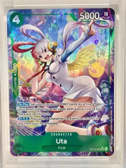 One Piece Carrying On His Will OP13-023 UTA Alternate Alt Art PSA 10 ENGLISH - Image 2