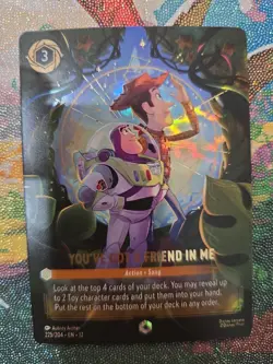 Disney Lorcana You've Got A Friend In Me Enchanted 225 Fresh Pull In Sleeve - Image 2