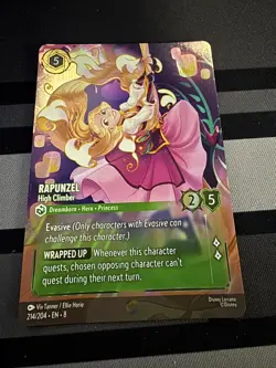 Disney Lorcana enchanted Rapunzel High Climber Card Reign of Jafar - Image 1
