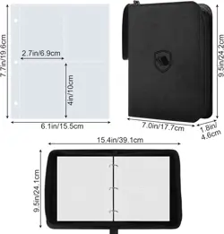 440-Pocket Trading Card Binder with Zipper, Durable PU Cover Album - Image 3