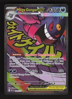 Mega Gengar EX 269/217 Pokemon Ascended Heroes Holo Full Art Card - Image 1