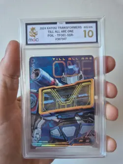 Soundwave Kayou Transformers One Card Foil G1 Grade MGC 10 - Image 1