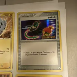 E-reader EX Dragon Frontiers Cyndaquil Pupitar Switch holo NM 9-Card Lot - Image 2