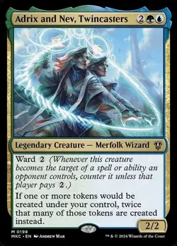 Adrix and Nev, Twincasters - Murders at Karlov Manor Commander DCS - MTG - Image 1