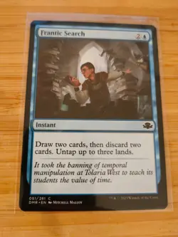 MTG Frantic Search 051 Dominaria Remastered M/NM Free UK P&P - Image 1