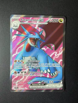 NM Salamence ex 177/159 Journey Together Ultra Rare Pokemon Card - Image 1