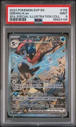 POKEMON GRENINJA EX SVP #132 PROMO SPECIAL ILLUSTRATION 2024 COLLECTION PSA 9 - Image 1