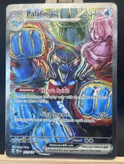Palafin ex - 151/131 - Pokemon Prismatic Evolutions Special Illustration Rare NM - Image 1