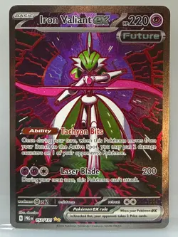 Pokemon TCG Iron Valiant Ex 157/131 SIR Prismatic Evolutions - Image 1