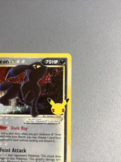 Umbreon Gold Star Celebrations Classic Collection NM Pokemon TCG - Image 3