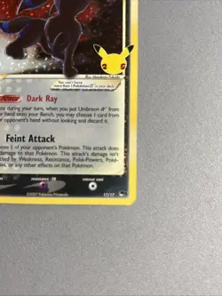 Umbreon Gold Star Celebrations Classic Collection NM Pokemon TCG - Image 4