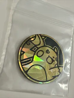 Raichu Gold Pokemon Flipping Coin/Token - Image 3