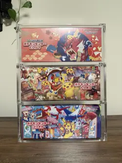 Pokemon Center Special BOX Hiroshima Tohoku Fukuoka Sealed Set +3 Acrylic Cases - Image 1