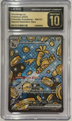 CGC Pristine 10 2025 PRE Gholdengo Ex Special Illustration Rare Pop 10 - Image 1