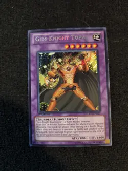Yu-Gi-Oh! Gem-Knight Topaz HA05-EN021 Secret Rare 1st Edition - Image 1
