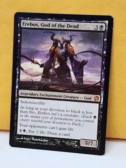 1x Erebos, God of the Dead, MP (see photos), THS, Magic: the Gathering, MtG - Image 2