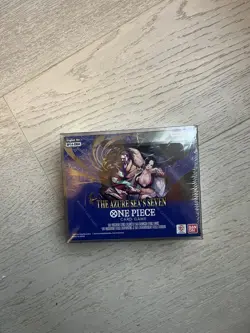 One Piece OP-14 Azure Sea's Seven English Booster Box Sealed + Protector - Image 1