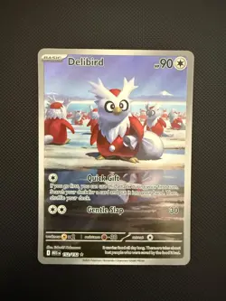 NM Delibird 152/132 Mega Evolution Illustration Rare Pokemon Card - Image 1