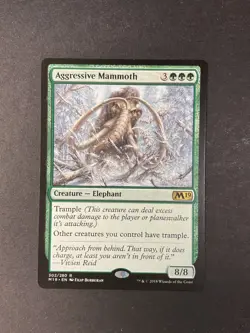 Agressive Mammoth - Core Set 2019 - Magic the Gathering - MTG - Image 1