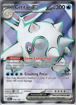 Cetitan ex 210/182 SV10: Destined Rivals - Pokemon Card - NM - Image 1