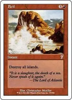 Magic MTG - Boil - 7eme Edition - EXC - EN - Image 1