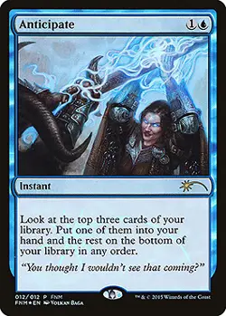 Magic MTG - Anticipation - FNM - MINT/NMINT - FR - FOIL - Image 1