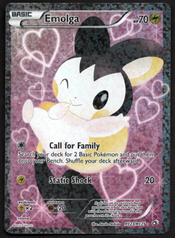 Pokemon Emolga RC23/RC25 Legendary Treasures Full Holo LP - Image 1