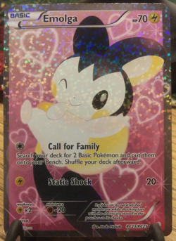 Pokemon Emolga RC23/RC25 Legendary Treasures Full Holo LP - Image 3