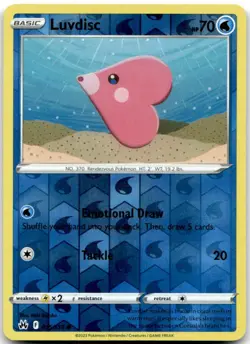 Luvdisc 035/159 Common Crown Zenith Pokemon Reverse Holo Near Mint - Image 1