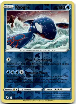 Kyogre 036/159 Holo Rare Crown Zenith Pokemon Reverse Holo Near Mint - Image 1