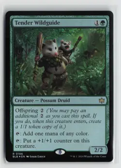 Tender Wildguide 0196 Foil Bloomburrow BLB MTG Magic - Image 1