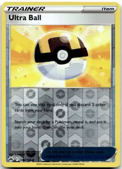 Ultra Ball 146/159 Uncommon Crown Zenith Pokemon Reverse Holo Near Mint - Image 1