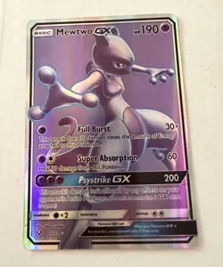 Mewtwo GX (Full Art) 72/73 Shining Legends Holo Pokemon TCG - Image 1