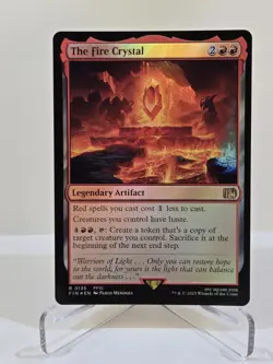 MTG The Fire Crystal (Foil) Final Fantasy Magic The Gathering - Image 1
