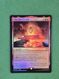 MTG The Fire Crystal (Foil) Final Fantasy Magic The Gathering - Image 3