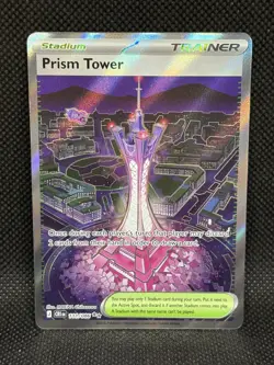 Pokemon TCG PRISM TOWER 111/086 Chaos Rising Ultra Rare Full Art - Image 1