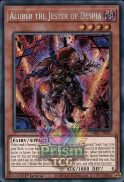 1st ed Aluber the Jester of Despia secret rare RA02-EN016 Yugioh - Image 1