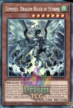 1st ed Tempest, Dragon Ruler of Storms collector's rare RA03-EN011 Yugioh - Image 1