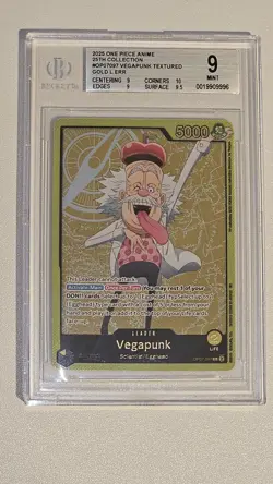 2025 ONE PIECE EB02-EXTRA BOOSTER -ANIME 25TH COLL- SPECIAL #097 VEGAPUNK BGS 9 - Image 1