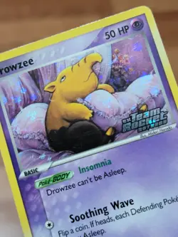 Drowzee 54/109 EX Team Rocket Returns Pokemon Card Reverse Holo Foil Rare MP - Image 2