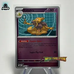 Kadabra 055/132 Reverse Holo Pokemon TCG: Mega Evolution Card MINT SHIPS TODAY! - Image 1