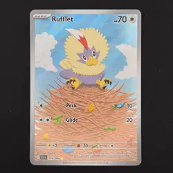 Pokemon TCG Card Rufflet 154/086 Black Bolt Illustration Rare *English* - NM - Image 1